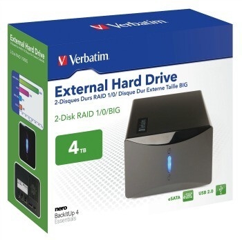 Verbatim Hard disk 3,5'' 4TB, USB 2.0 & eSATA, RAID, extern, negru