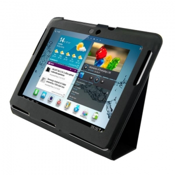 4World husa cu suport pt Galaxy Tab 2, Ultra Slim,10'', neagra