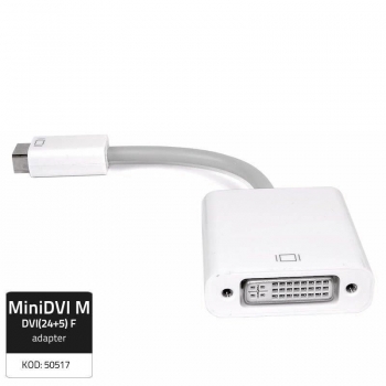 Qoltec Adapter Mini DVI Male/ DVI (24+5) Female / for Apple