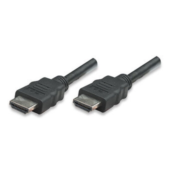 Manhattan cablu monitor HDMI/HDMI 5m ecranat, negru, cu canal Ethernet