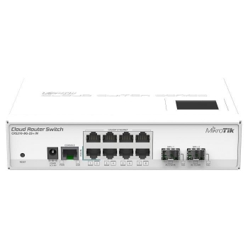 MikroTik CRS210-8G-2S+IN L5 8xGig LAN, 1xSFP/SFP+, 1xSFP+ LCD, Desktop case
