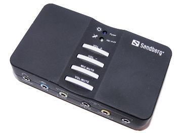 Placa de sunet Sandberg USB Sound Box 7.1 133-58