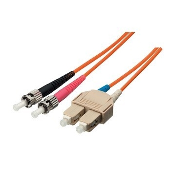 Equip fibre optic patchcable ST-SC duplex MM 50/125 OM2 orange LSOH 5m