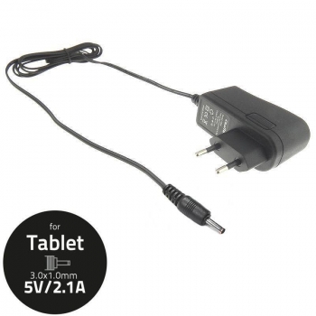 Qoltec AC adapter for Tablet 5V-2.1A, connector: 3.0x1.0