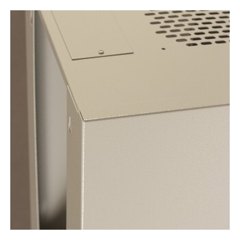 Netrack wall-mounted cabinet, 10'', 9U/300 mm, grey, glass door