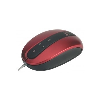 Mouse Modecom MC-802 optic 2butoane scrool cu 4 directii USB black-red M-MC-0802-510