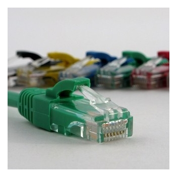 Netrack patch cable RJ45, snagless boot, Cat 5e UTP, 0.5m green
