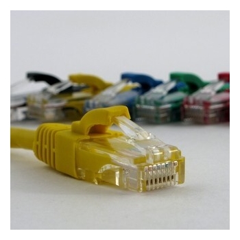 Netrack patch cable RJ45, snagless boot, Cat 5e UTP, 1.5m yellow