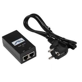 Ubiquiti PoE-24 Passive PoE Adapter EU, 24V 0.5A, grounding/ESD protection, 12W