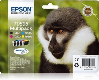Set Epson T0895 CMYK MultiPack DURABrite | Stylus SX100