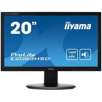 Monitor LED IIyama 19.5" ProLite E2083HSD-B1 1600x900 VGA DVI
