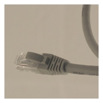 Netrack patch cable RJ45, snagless boot, Cat 6 UTP, 0.5m grey