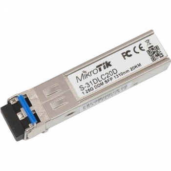 MikroTik S-31DLC20D 1.25G SFP LX-LC (SM) 1310nm 20km DDM pt RB260x,RB2011x,CCRx