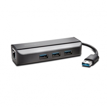 Kensington UA3000E USB 3.0 to Ethernet Adapter with USB Hub