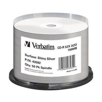 Verbatim CD-R [ spindle 50 | 700MB | 52x | argintiu | DataLife+ AZO ]