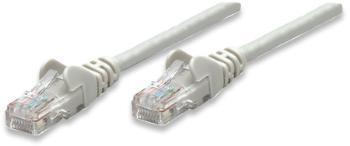 Cablu retea Intellinet RJ45, nu se agata, Cat5e, UTP 0.5m, gri