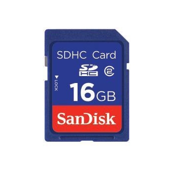 Card Memorie SDHC SanDisk 16GB Clasa de viteza 4 SDSDB-016G-B35
