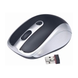 Mouse Wireless Gembird Optical mouse 1600dpi USB black-silver MUSW-002