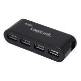 LOGILINK - Hub USB 4-porturi 2.0 cu alimentare (negru)