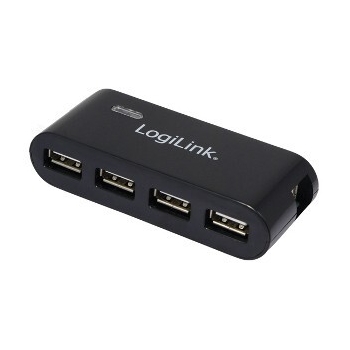 LOGILINK - Hub USB 4-porturi 2.0 cu alimentare (negru)