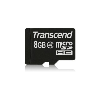 Card Memorie MicroSDHC Transcend 8GB Clasa 4 TS8GUSDC4
