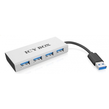 Icy Box 4xPort USB 3.0 Hub, Silver