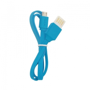 Qoltec USB Cable A male DOUBLE SIDED PLUG / Micro USB male | FLAT | 0,5m