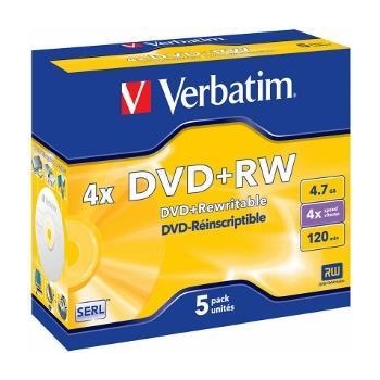 Verbatim DVD+RW [  4.7GB, 4x, jewel case, 5 bucati ]