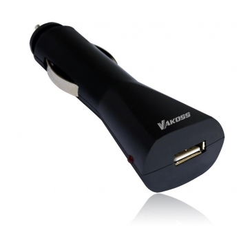 VAKOSS Incarcator de masina USB, 1,2A, DC 12-24V TP-3252UK negru