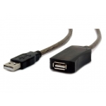 Cablu Gembird UAE-01-10M, 1x USB 2.0 - 1x USB 2.0, 10m, Black