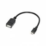 Cablu adaptor OTG LOGILINK, Micro-USB 2.0 (T) la USB 2.0 (M), 20cm AA0035