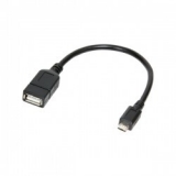 Cablu adaptor OTG LOGILINK, Micro-USB 2.0 (T) la USB 2.0 (M), 20cm AA0035