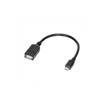 Cablu adaptor OTG LOGILINK, Micro-USB 2.0 (T) la USB 2.0 (M), 20cm AA0035