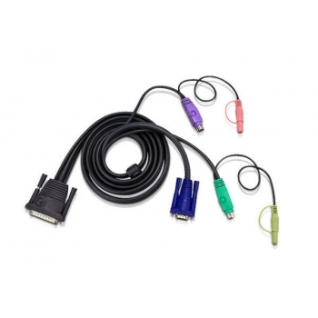 ATEN Cablu (25M/SVGA, PS/2, PS/2, Audio) - 1.8m