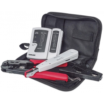 Intellinet Network tool kit; LAN tester, LSA tool, crimping and stripping tol