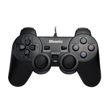 Gamepad MSONIC MN3329BK 12 butoane vibration PC USB