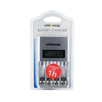 Whitenergy incarcator LCD rapid 4AA/4AAA 1800mA