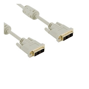 4World Cablu monitor DVI-D (18 +1) - DVI-D (18+1) M/M, 3 m, DL ferita - retail