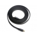 Gembird HDMI V1.4 male-male flat cable with gold-plated connectors 3m, black