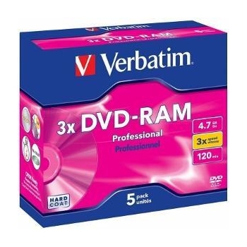 Verbatim DVD-RAM[  4.7GB, 3x, box, 5 bucati ]