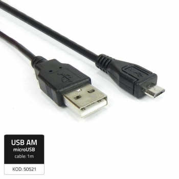 Qoltec Cable USB 2.0 Male/ Micro USB Male