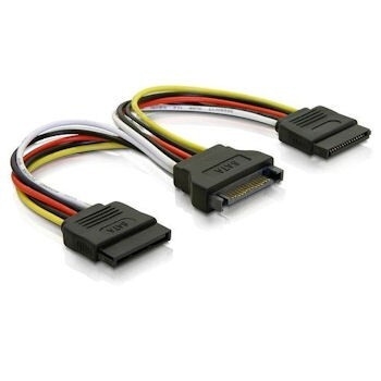 Qoltec cablu splitter SATA, SATA la 2xSATA M / 2 * F 50cm