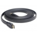 Gembird HDMI V1.4 male-male flat cable with gold-plated connectors 3m, black