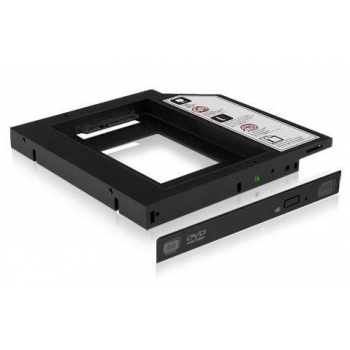 Icy Box Adapter for 2.5'' HDD/SSD Notebook extension (9.5 mm dvd slot), Black