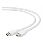 Gembird HDMI V1.4 male-male cable with gold-plated connectors 3m, white