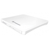 Transcend Extra Slim Portable DVD Writer USB 2.0, White