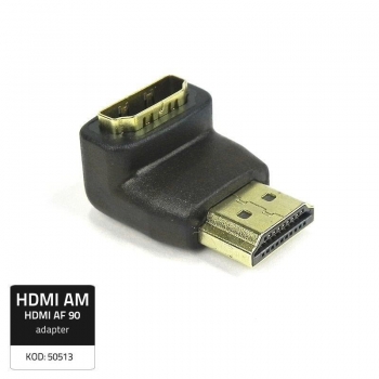 Qoltec Adapter HDMI Male/ HDMI Female | Angle