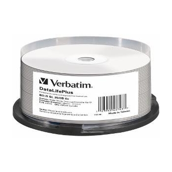 Verbatim BluRay BD-R[ spindle 25 | 25GB | 6x| suprafata imprim. Wide thermal ]