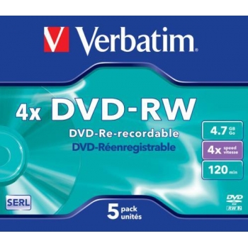 DVD-RW VERBATIM 4x 4,7GB JC 43285