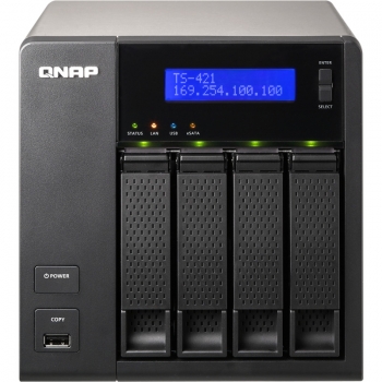 Network Storage Qnap TS-421-EU 4 Bay 0TB (Diskless) 3.5" SATA2